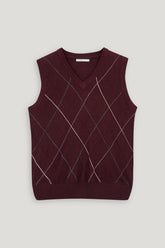 MAHROON MARINO SLEEVELESS