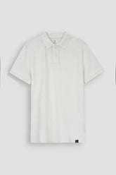 White Pique Polo Shirt