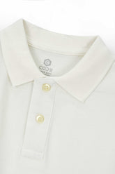 White Pique Polo Shirt
