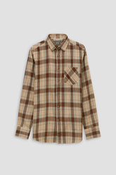 Check Brown Casual Shirt