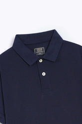 Navy Pique Polo Shirt