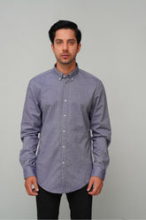 Grey Printed Casual Shirt