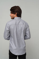 Check Grey Casual Shirt