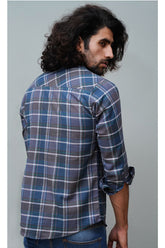 Check Grey Casual Shirt