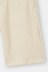 OFF-WHITE WAFFLE KNIT CROSS POCKET SHORT