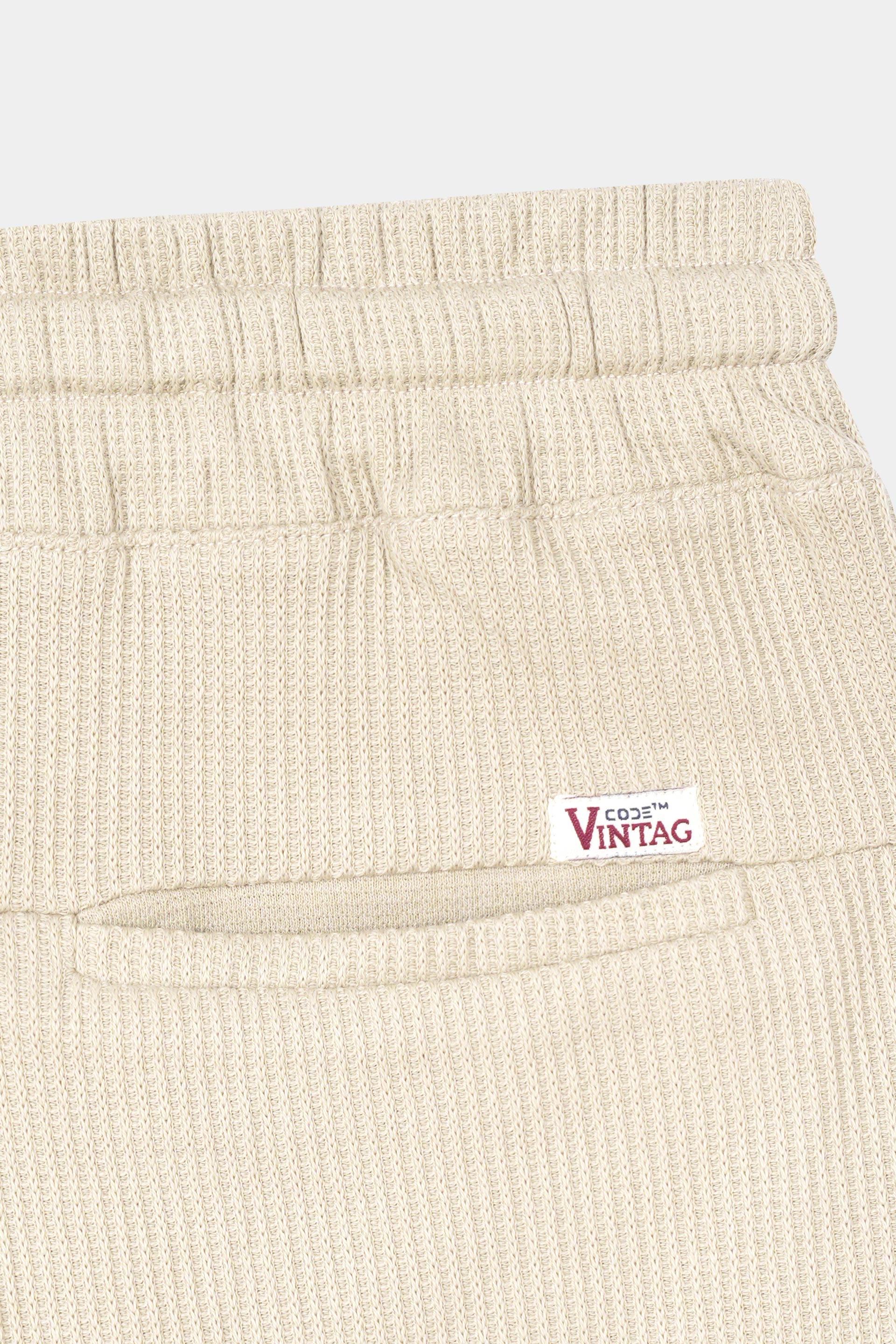 OFF-WHITE WAFFLE KNIT CROSS POCKET SHORT