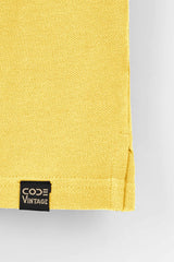 Lemon Yellow Pique Polo Shirt