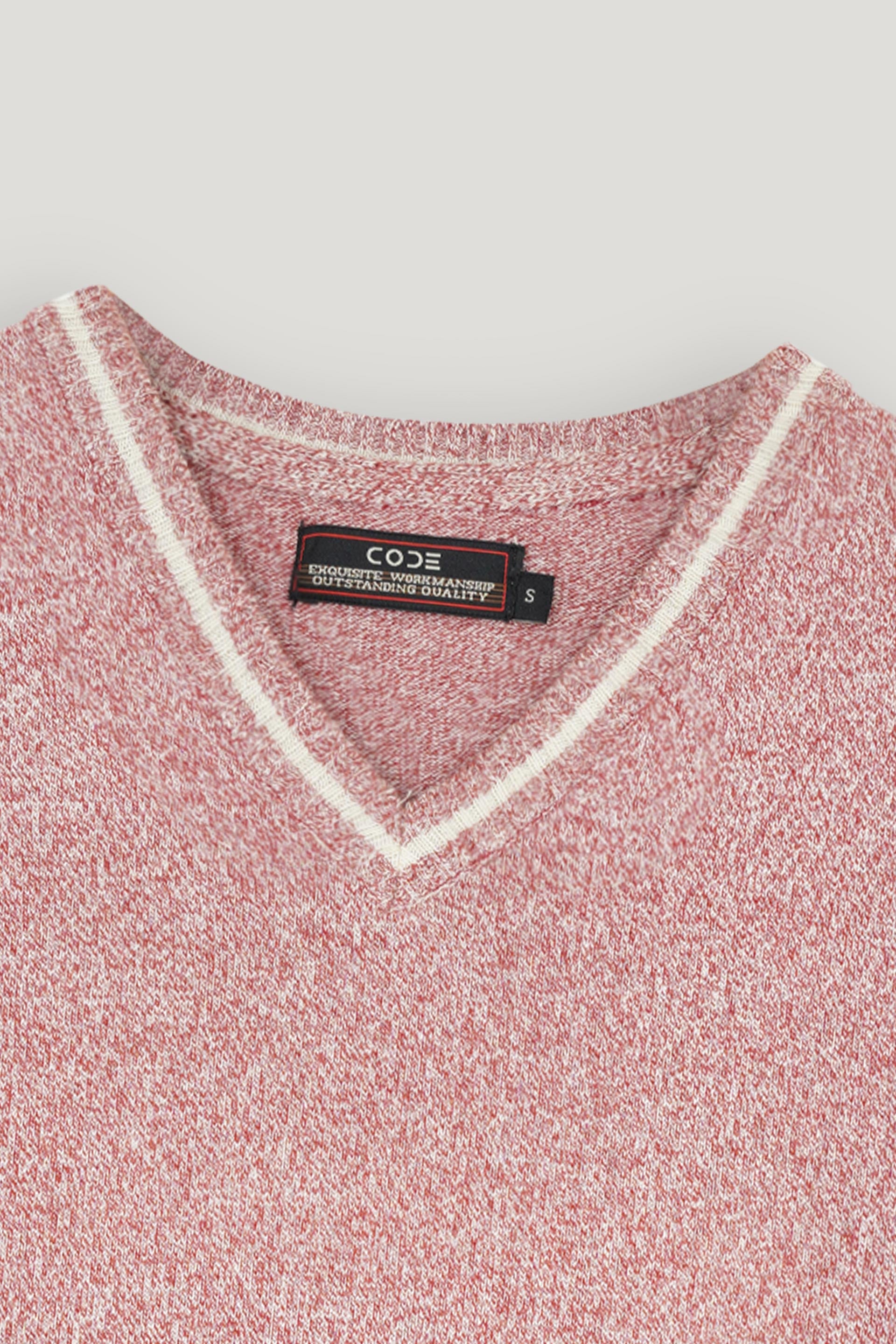 TEXTURED PINK MARINO SLEEVELESS SWEATER