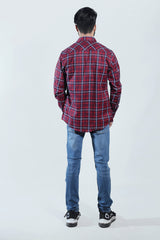 Check Red Casual Shirt