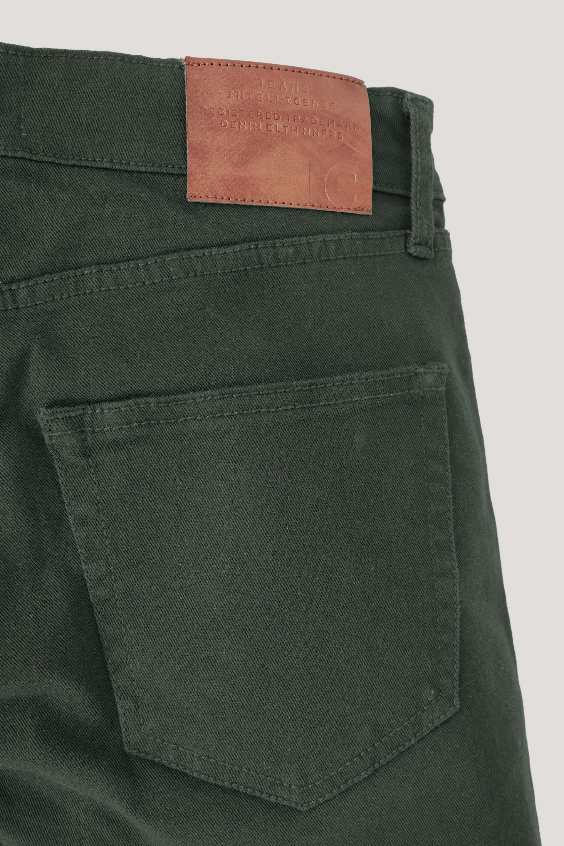 Dark Green Denim Chino