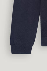 NAVY POLO SWEATER