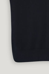 NAVY MARINO SLEEVELESS SWEATER