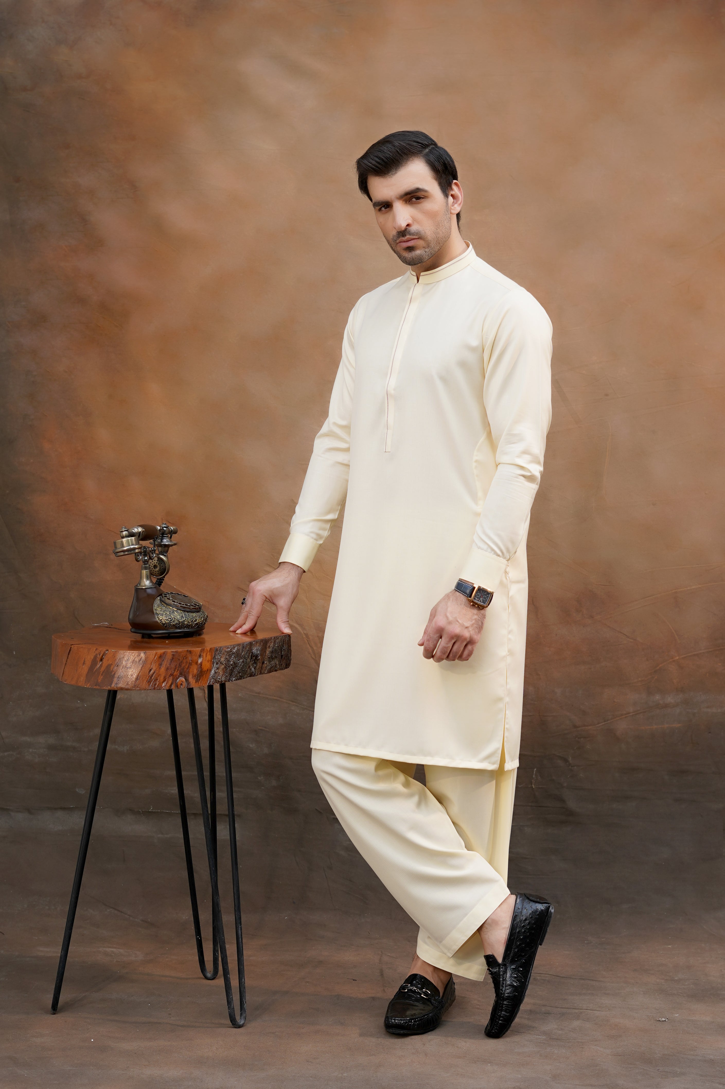 CAREEM EMBROIDED BANNED KAMEEZ SHALWAR