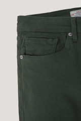 Dark Green Denim Chino