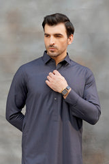 NAVY PLAIN KAMEEZ SHALWAR