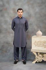 NAVY PLAIN KAMEEZ SHALWAR