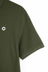 Olive Green Pique Polo Shirt