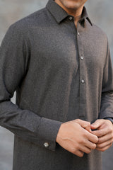 CHARCOAL WOOL KAMEEZ SHALWAR