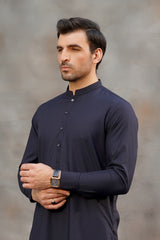 NAVY BASIC PLAIN KAMEEZ SHALWAR