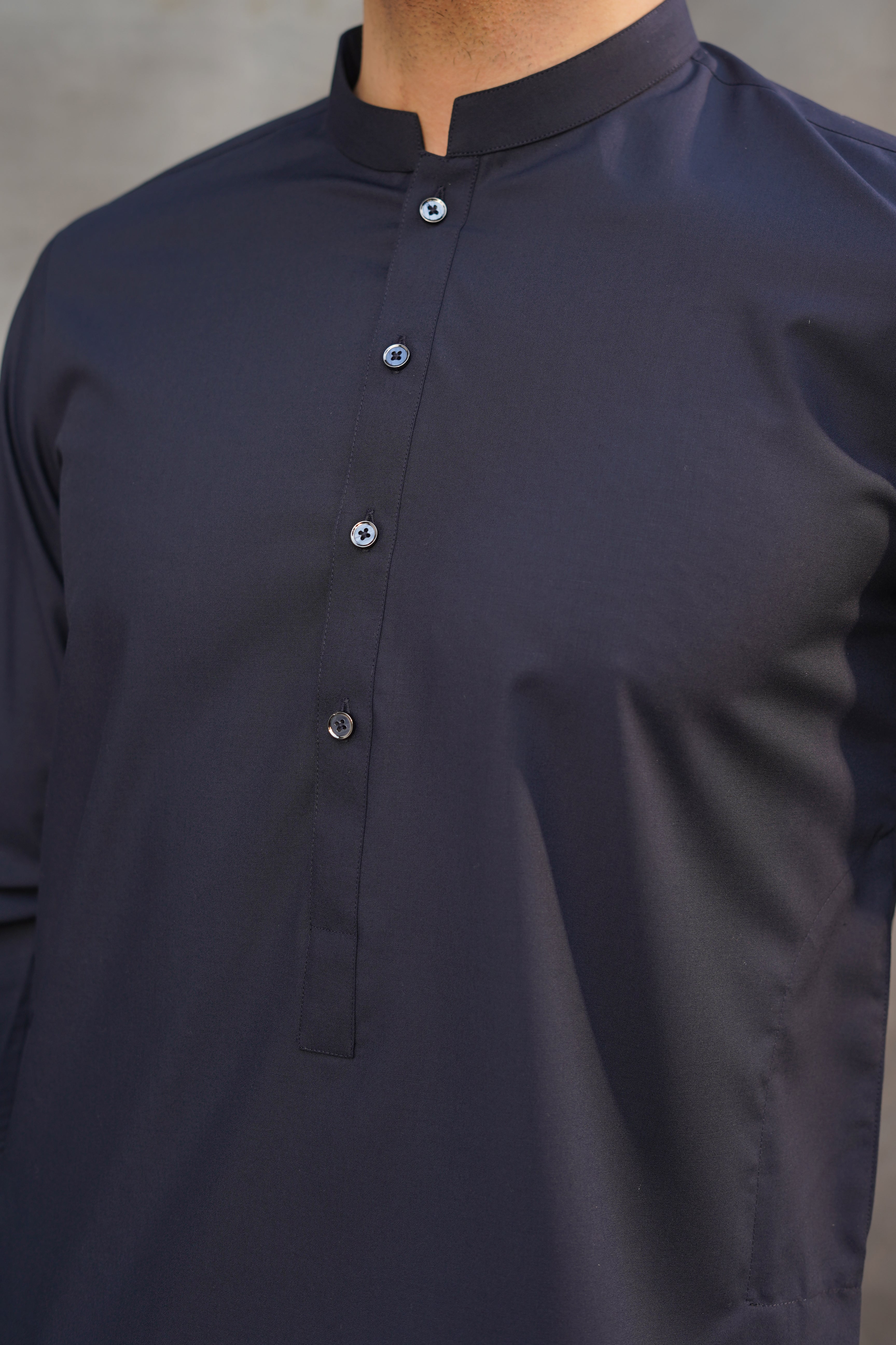 NAVY BASIC PLAIN KAMEEZ SHALWAR