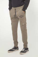 ARMY GREEN TERRY CUFF CARGO TROUSER