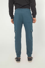 C-GREEN TERRY CUFF CARGO TROUSER