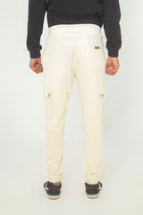 OFF-WHITE TERRY CUFF CARGO TROUSER