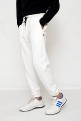 WHITE REGULAR FIT POWER JOGGER