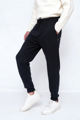 BLACK REGULAR FIT POWER JOGGER