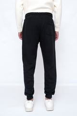 BLACK REGULAR FIT POWER JOGGER