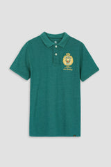 Teal Pique Polo Shirt