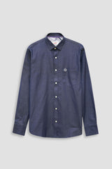 Dark Grey Denim Casual Shirt