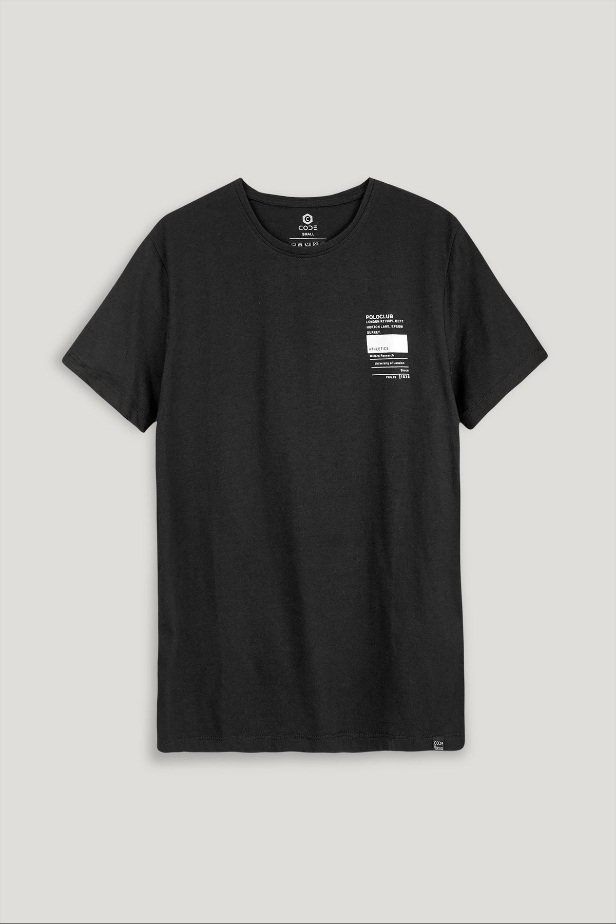 POLO CLUB BLACK GRAPHIC T-SHIRT