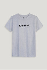 DENIM GREY GRAPHIC T-SHIRT