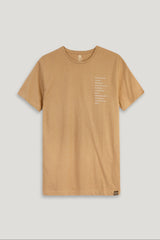 BEIGE PRINTED T-SHIRT