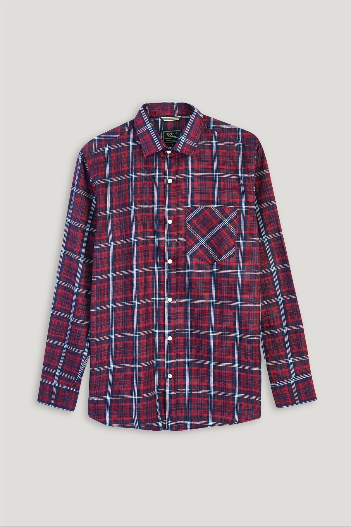 Check Red Casual Shirt