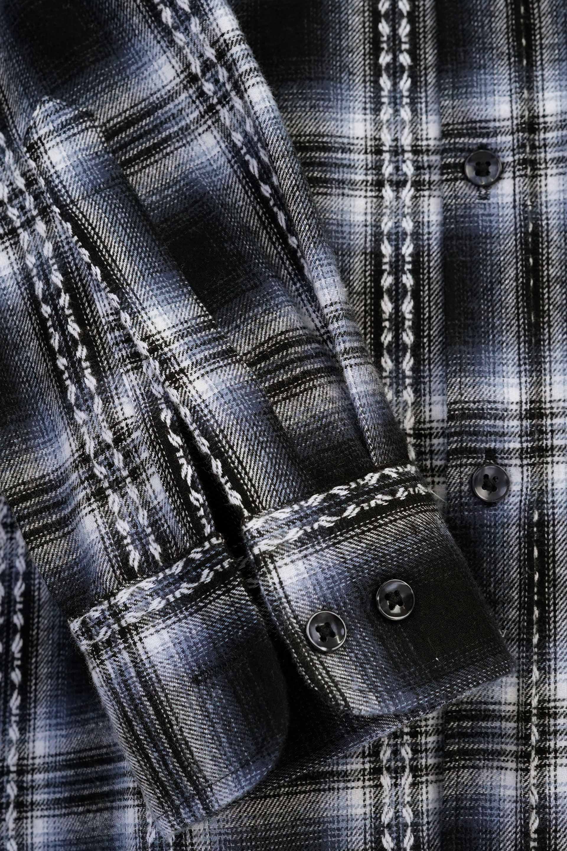 BLACK CHECK WINTER CASUAL SHIRT