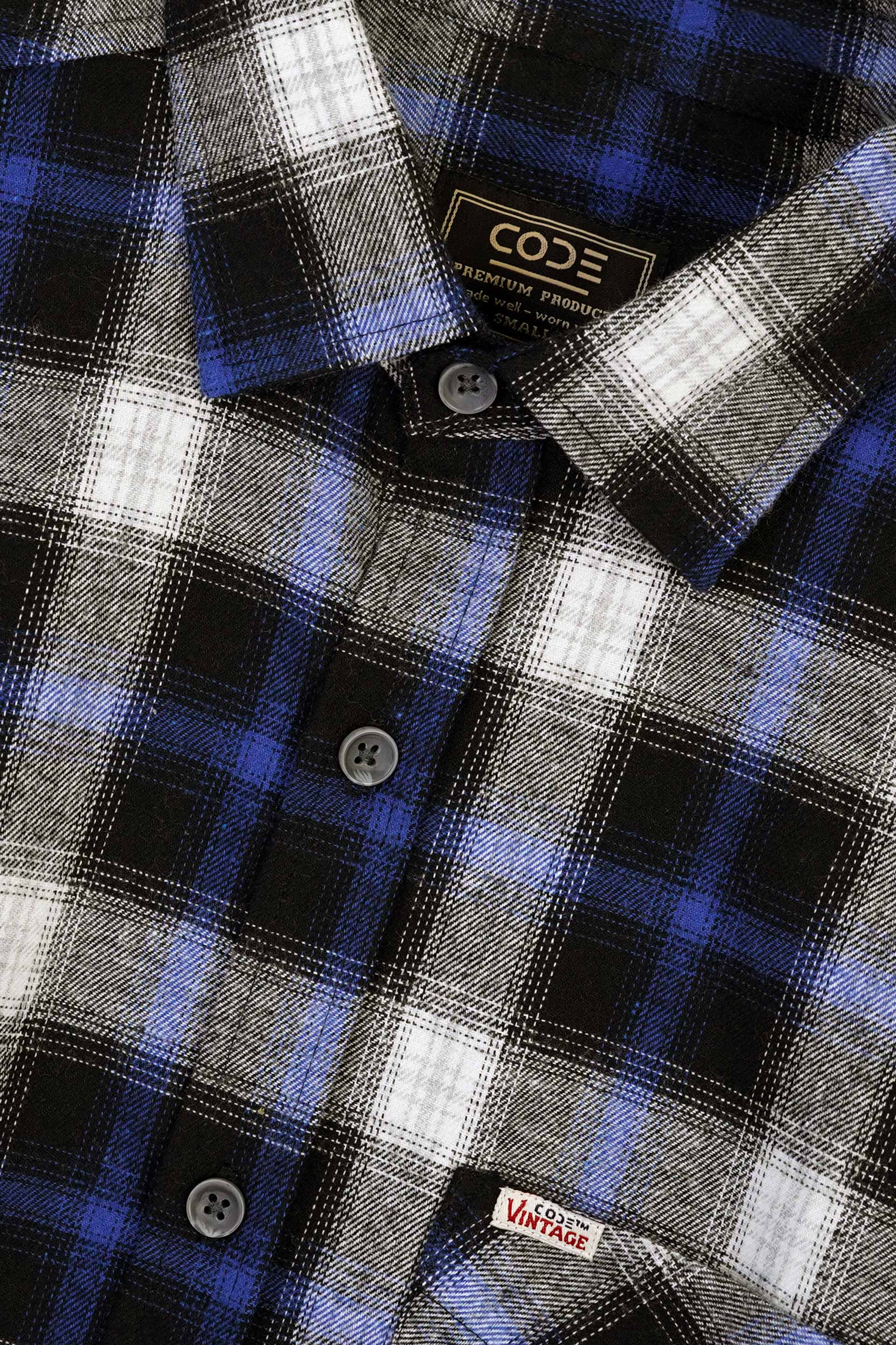 BLACK CHECK WINTER CASUAL SHIRT