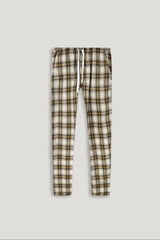 FRENCH BEIGE CHECK COSY TROUSER