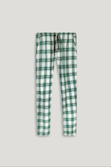 LIGHT GREEN CHECK COSY TROUSER