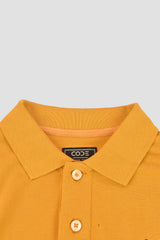 RUST PIQUE POLO SHIRT