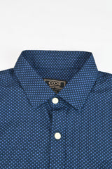 PRINTED BLUE CASUAL SHIRT