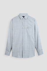 LIGHT GREY CHECK CASUAL SHIRT