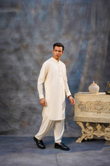 BASIC BANNED COLLAR KAMEEZ SHALWAR