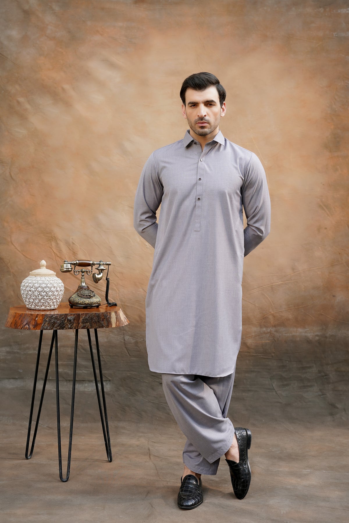 STONE PLAIN KAMEEZ SHALWAR