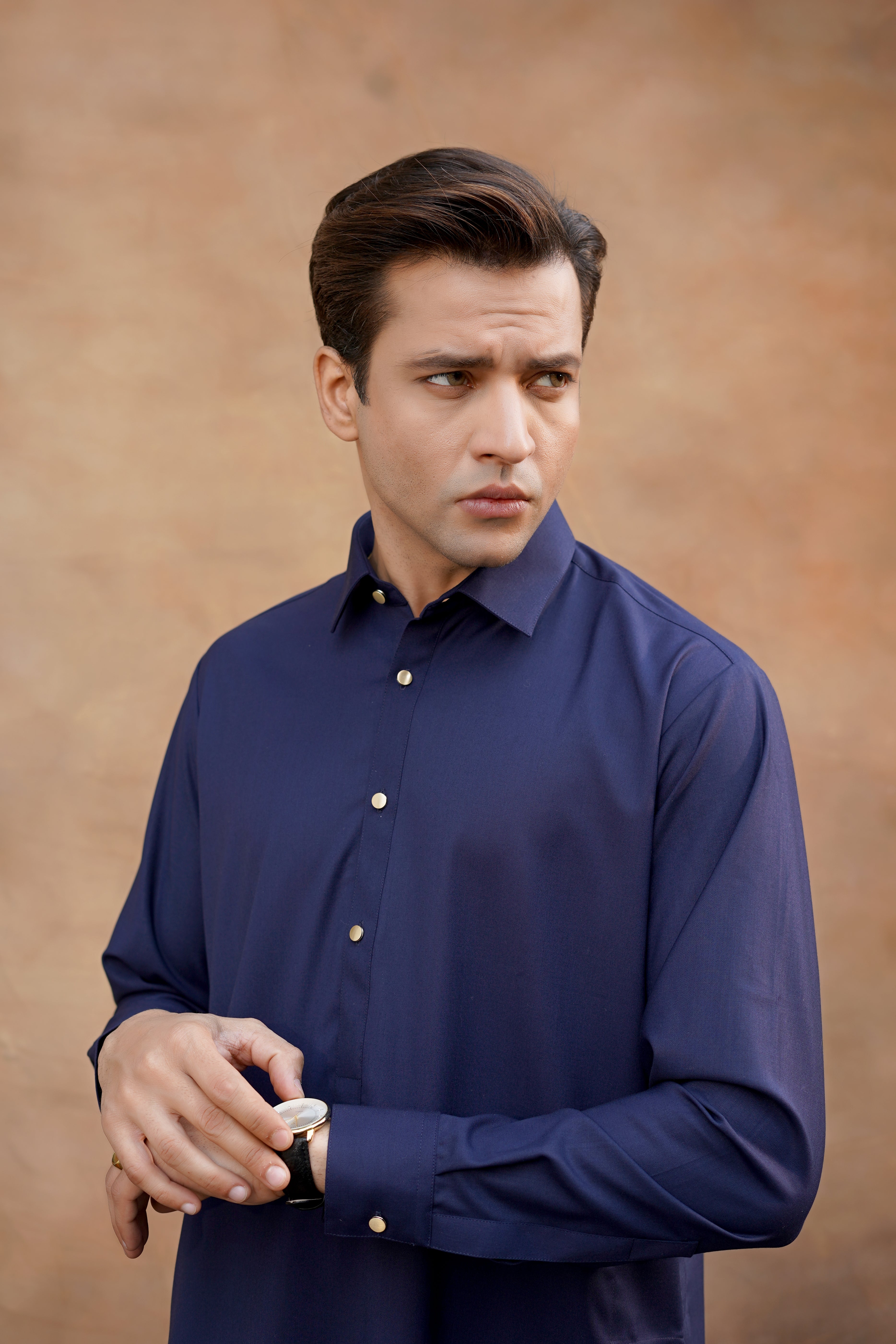 ROYAL BLUE PLAIN KAMEEZ SHALWAR