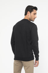 BLACK FLEECE CREW NECK SWEAT SHIRT