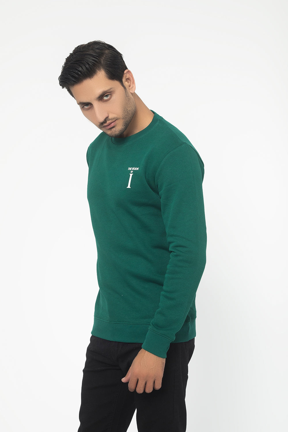 GREEN FLEECE SWEAT SHIRT