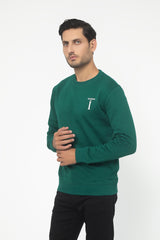 GREEN FLEECE SWEAT SHIRT