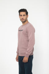 PURPLE FLEECE CREW NECK SWEAT SHIRT